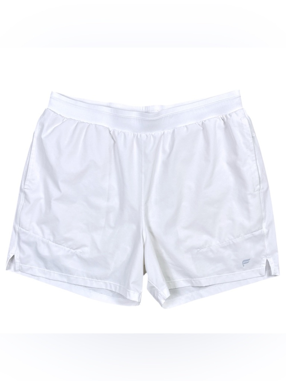 Fabletics Men’s Athletic Shorts White Size L Gym Training Running Activewear